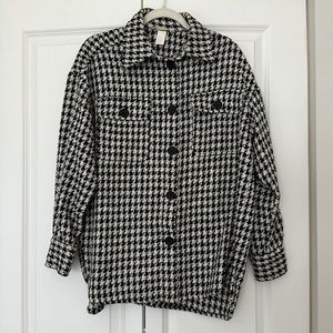 H&M Houndstooth Shacket